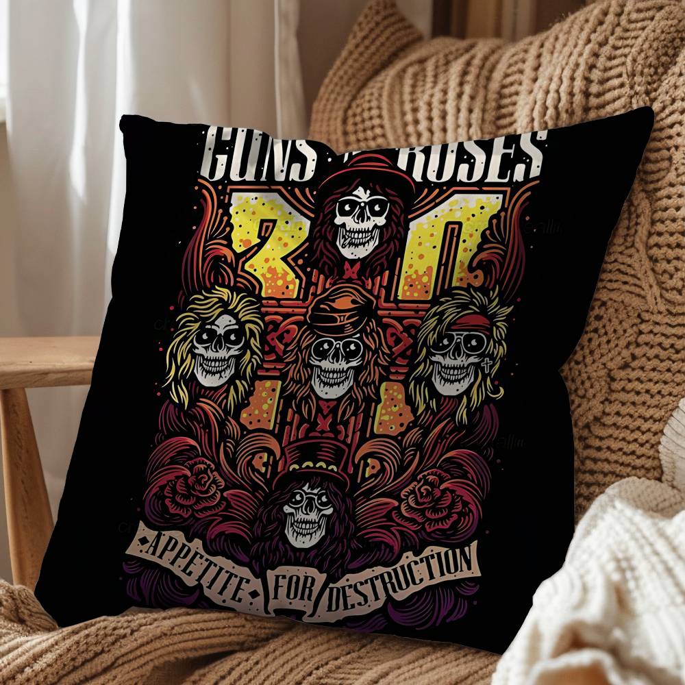band Guns N Roses Appetite GNR pillow cover living room sofa cushion cover bedroom room bed pillow cover home decoration