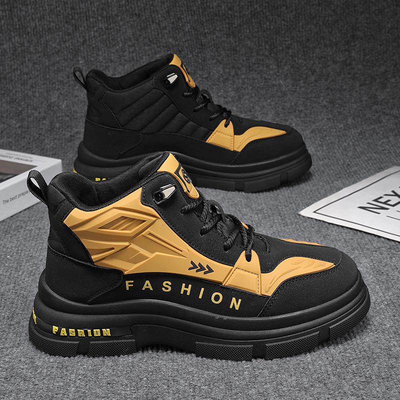 

Повседневная мужская обувь осень и зима ботинки на толстой подошве рабочая обувь модная спортивная обувь мужская 44