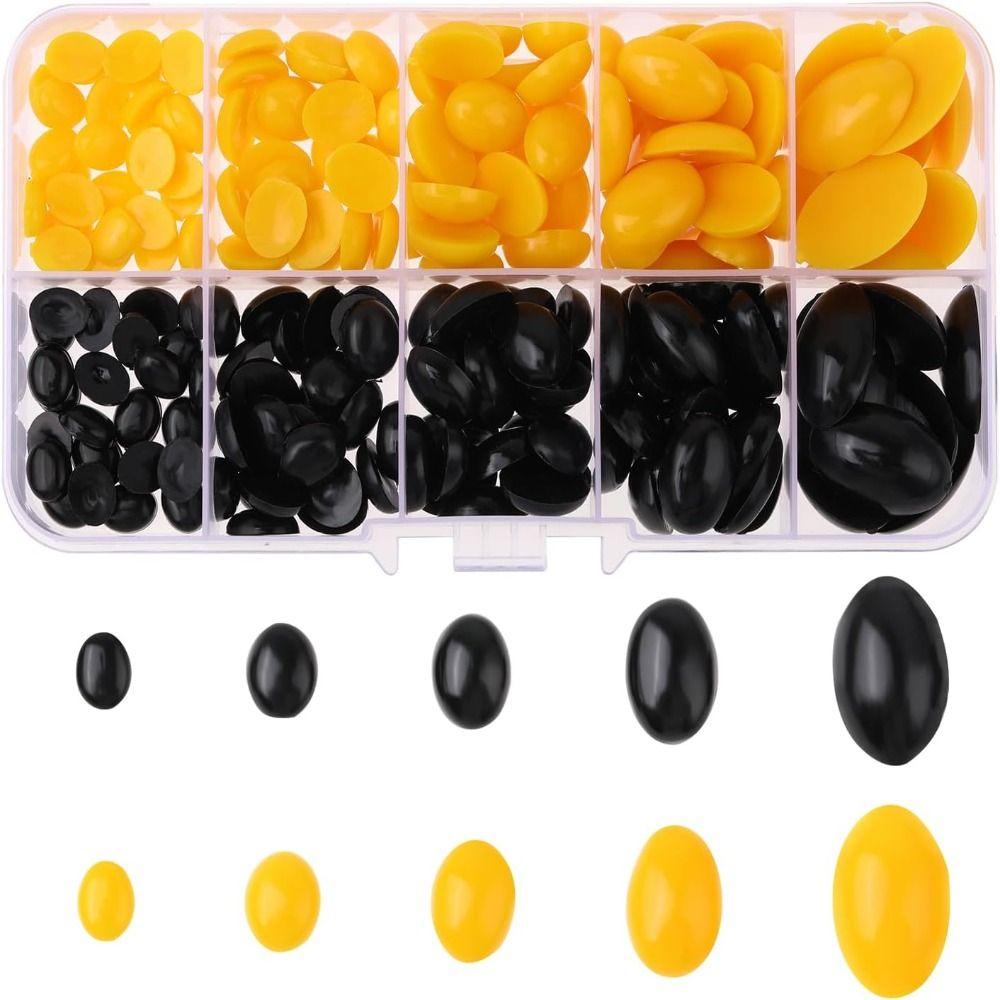 

Желтые вязаные игрушечные глаза и носы с шайбами 8~18 мм Кабошоны для носа Для куклы-марионетки для рукоделия