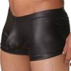 Sexy Men Faux Leather Boxers Briefs Shorts Underwear Soft Underpants Swimwear