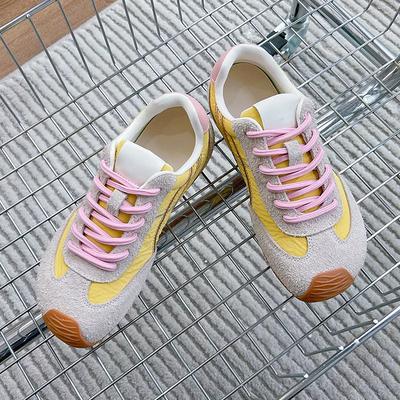 Chaussures plates vulcanisées en cuir pour femmes, nouvelles chaussures de sport blanches assorties, printemps-été
