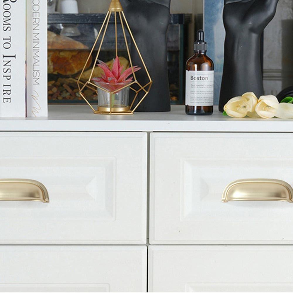 Single hole Cabinet Door Pulls Zinc Zinc Zinc Alloy Dresser Knobs Durable Shell Pull Handles Kitchen