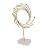 Abstract Sculpture Luxurious Modern Metal Ornament Hand Made Tabletop Decoration for Offices Living Rooms Studies