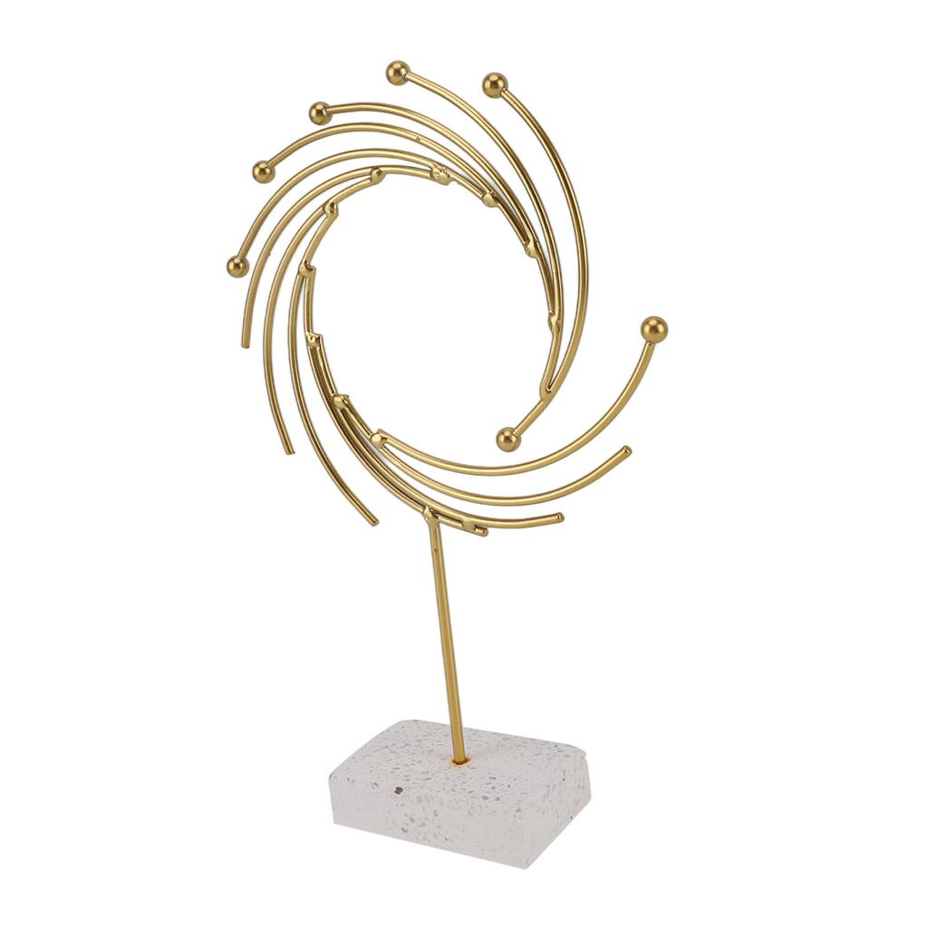 Abstract Sculpture Luxurious Modern Metal Ornament Hand Made Tabletop Decoration for Offices Living Rooms Studies