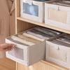 Daisy Leaf Fabric Storage Box with Lid