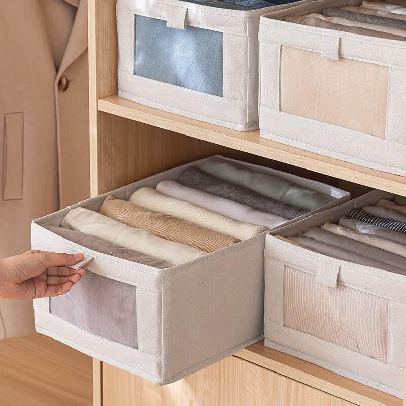Daisy Leaf Fabric Storage Box with Lid