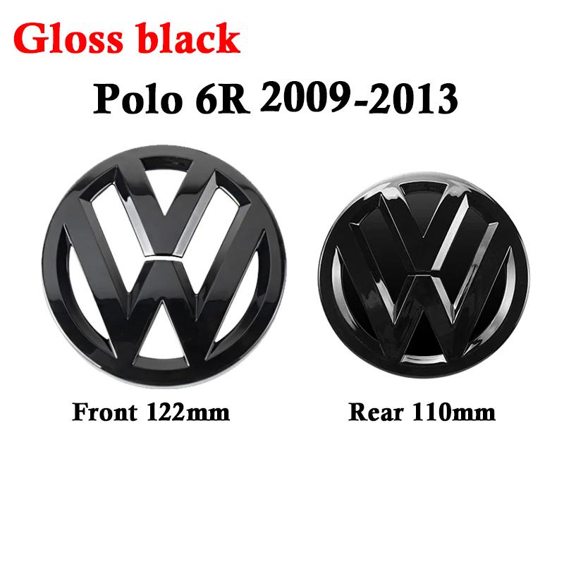 

2026 Hot For Volkswagen VW badge 6R 6C 2Pcs ABS Replacement Car Front Grill Badge + Rear Trunk Lid Emblem Logo Accessories For P