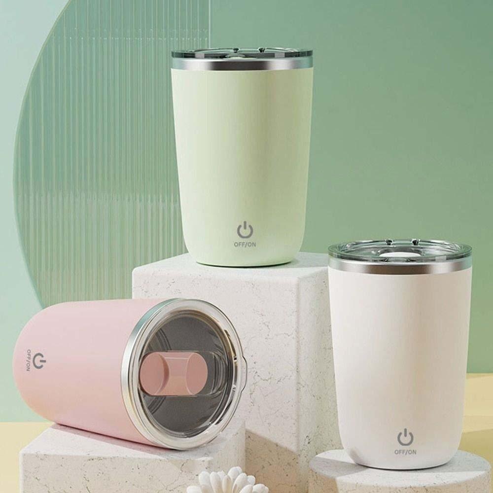 304 Stainless Steel Electric Mixing Cup Magnetic Stirring Coffee Cup Automatic Mixing Mugs Work
