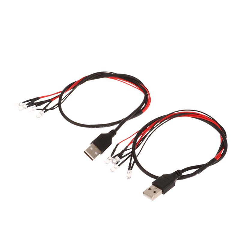 1 Stück 2/4/6 LED-Perlen mit USB-Anschluss 5V Miniatur Superhelle Lampe DIY Modellbau für Diorama DIY Handarbeit
