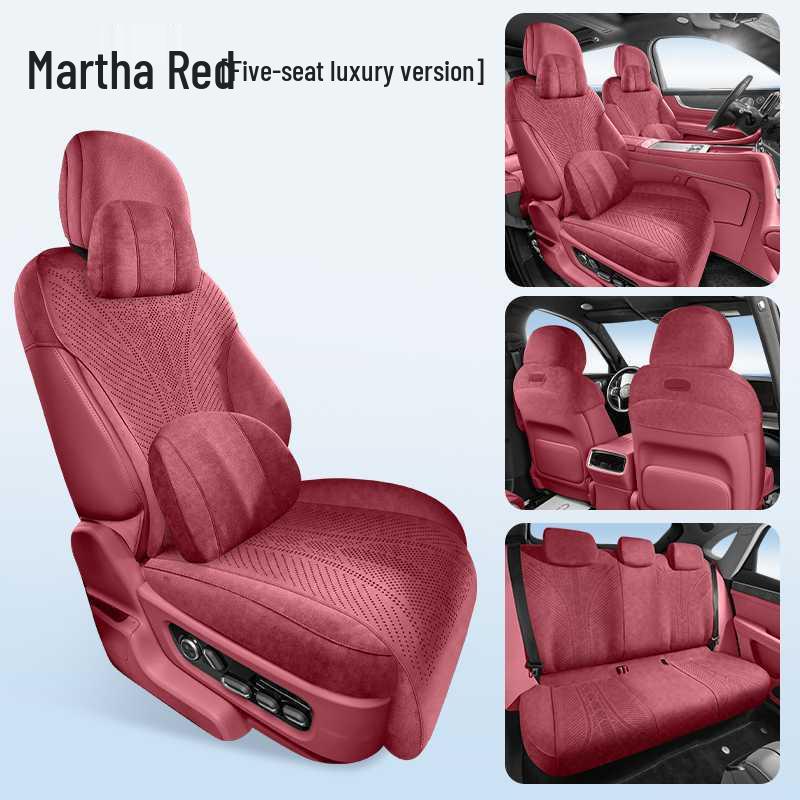 AITO M9 Uniwersalna Poduszka na Fotel Samochodowy - Pokrowiec Półotaczający z Zamszu na Cztery Pory Roku