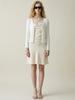 STAY WITH ME Satin Drape Mini Dress_Cream