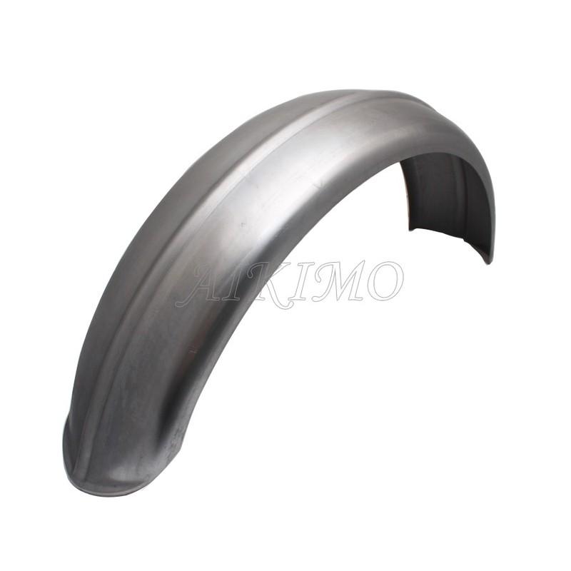 Motorcycle 5"/6'' Steel Ribbed Rear Fender Raw Rolled Edge Fit For Harley Chopper Bobber Custom Rigid Universal