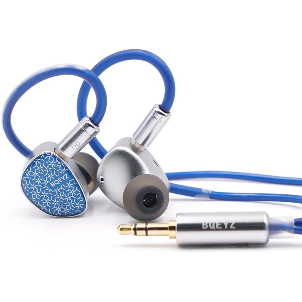 

BQEYZ Weather Series Frost Wired Earphones Micro Planar Dynamic Hybrid Driver In-Ear Monitors 0.78mm Connector Blue
