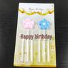 Kids' Birthday Cake Cartoon Candle Decorations - Baby's 1st Birthday Dessert Table Flower Inserts