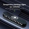 AJW7   For Jeep Car Interior Temporary Parking Telephone Number Sign Auto Decoration Accessories Cherokee Patriot Liberty Wrangler JK