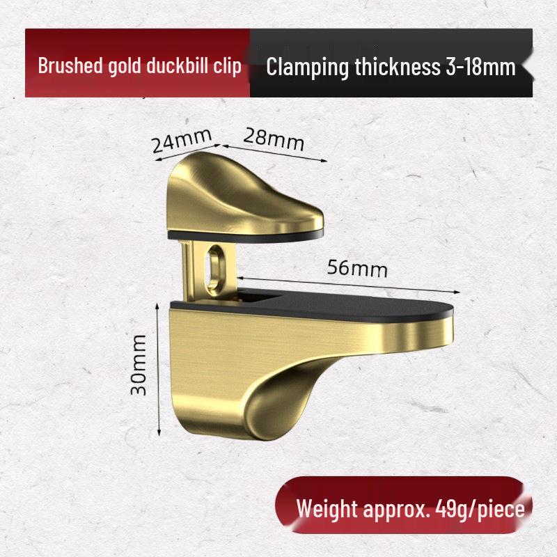 Modern Glass Partition Clip Bracket Holder - Hardware Accessory for Layer Board Fixing