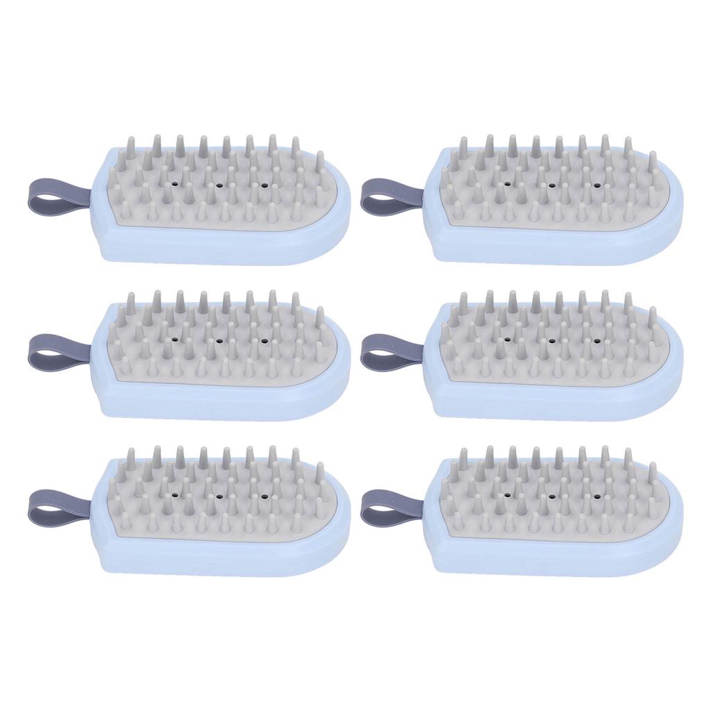 6Pcs Scalp Brush ABS Silicone Ergonomic Anti Slip Handle Light Head Massage Scalp Massager for Men Women Shampoo