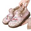 Schafwolle Winter Baumwollschuhe gestapelt und verdickt warm Mutter Schuhe dicke Sohle bestickte Schuhe