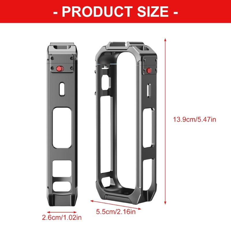 Für X5 Kamera Schutzhülle Kratzfest Erweiterungsrahmen Vertikaler Halter Montage Kalt Schuh Halter Zubehör