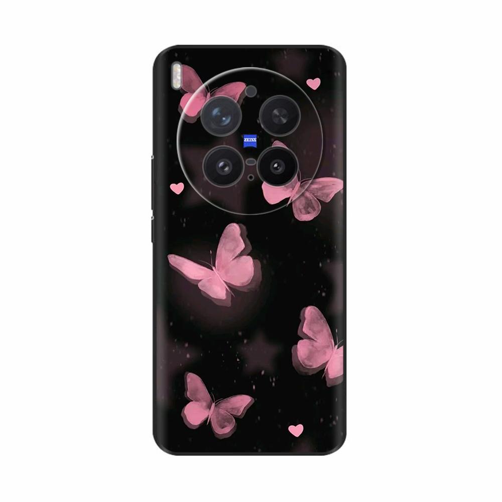 For VIVO X300 Pro Case Cute Cartoon Cat Butterfly Soft Silicone Shockproof Bumper Cover for Vivo X300 Fundas Protective Cases