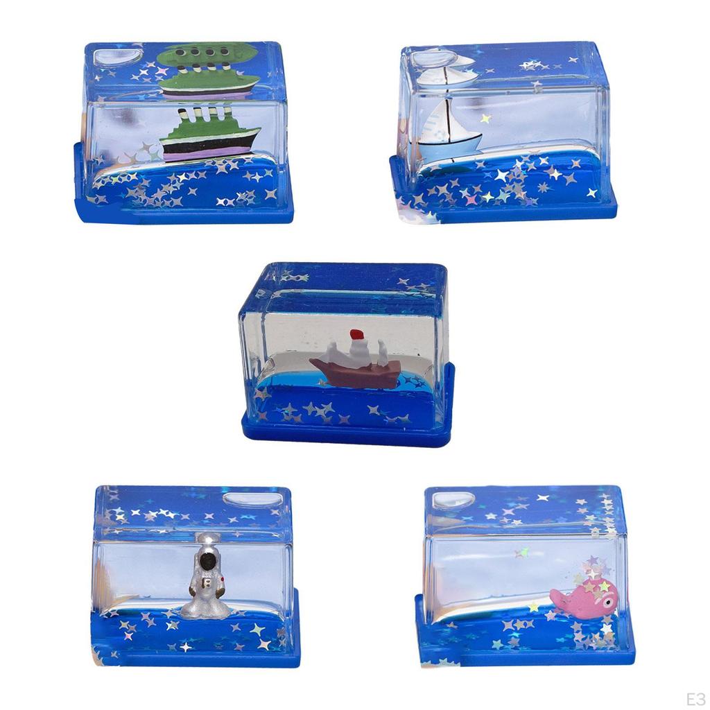 Akrylová tekutina Tekutá Dekorace Hračka Kreativní Dárek Jemná Ozdoba, Stolní Dekorace pro