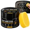 Black Stove Restorer 11g Heat-Resistant Black Cleaning Restoration Coating Wood Stove Restorer For Kitchen Fireplace Home