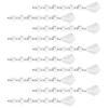 10PCS Acrylic Pendant 15cm Leaf Shape for Chandeliers Wedding Party Christmas Tree