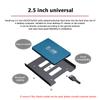 Black 2.5" Skids For Ssd To 3.5" Bay Caddy Tray Hard Drive Hdd Metal Mounting Dock Tray Bracket Adapter Converter Enclosure