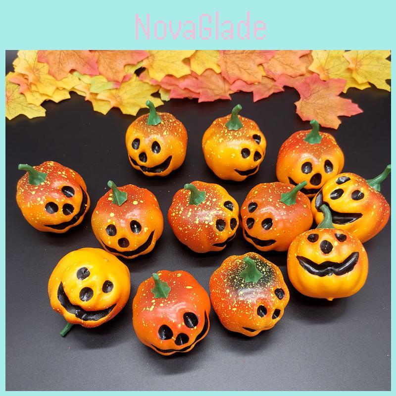 Colorful Smiley Face Artificial Halloween Pumpkin Foam Pumpkins For Parties