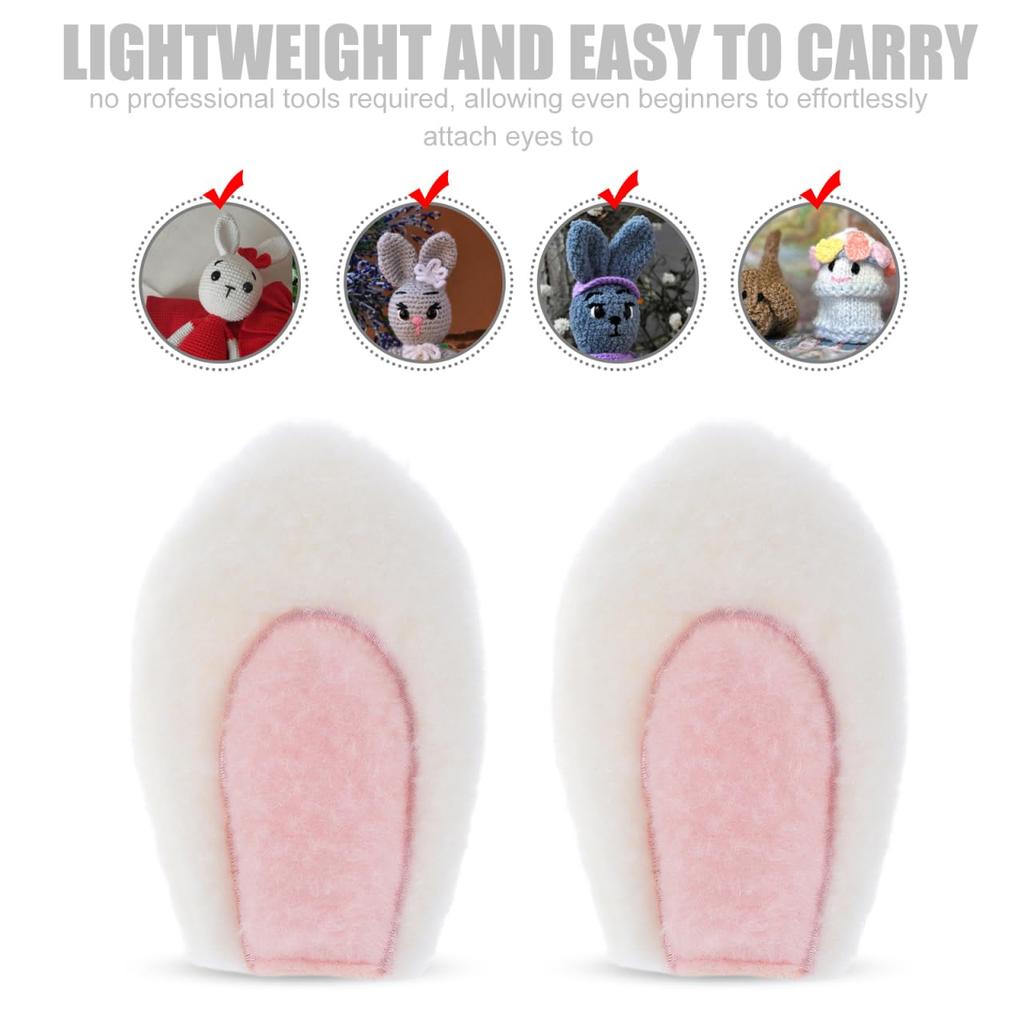 Iplusmile Parti Orecchie da Coniglio, Set da 10 Pezzi (5 coppie), 11,5 cm, Orecchie da Coniglio Soffici per Peluche, Cosplay, Cerchietti, Copricapi, Fermagli per Capelli, Componenti,