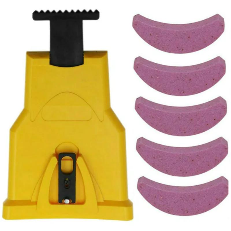 Upgrade Universal Chainsaw Teeth Sharpener Tool Portable Chain Sharpening Kit Fast Grinding Chains All Size Saw Woodworking Tool