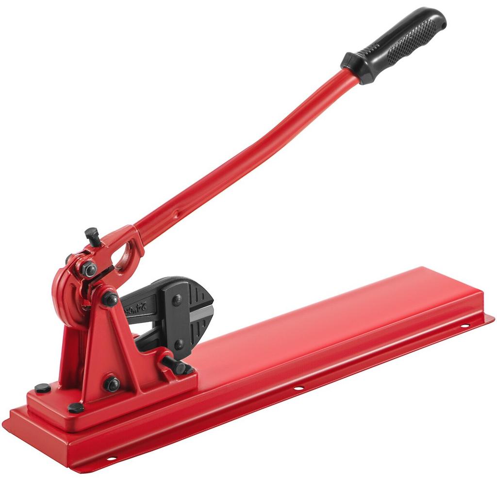 24\" Bench Type Hand Swager, Cutting Capacity 3/8\" Bolt Cutter Bench Type, Hardness 35-45HRC Crimping Tool Bench Wire Rope Cable, Red Swaging Machine