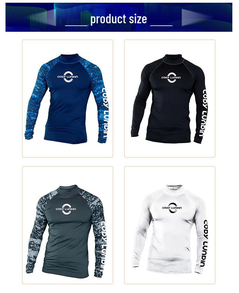 Men's Long Sleeve Quick-Dry Sports Shirt, UV-Protection for Running, Basketball, Training, and Outdoor Fishing.