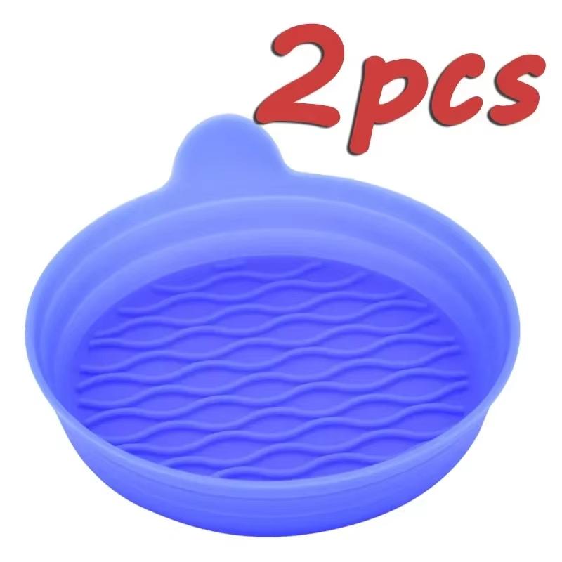 2pcs Automotive Anti Slip Silicone Coasters, Waterproof and Leak Proof, Universal Interior Accessories for Automobiles