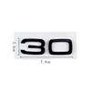 30 35 40 45 50 55 rear trunk displacement number mark car stickers for 136a A4L A5 Q357 A8L refit labels fender side digitala136