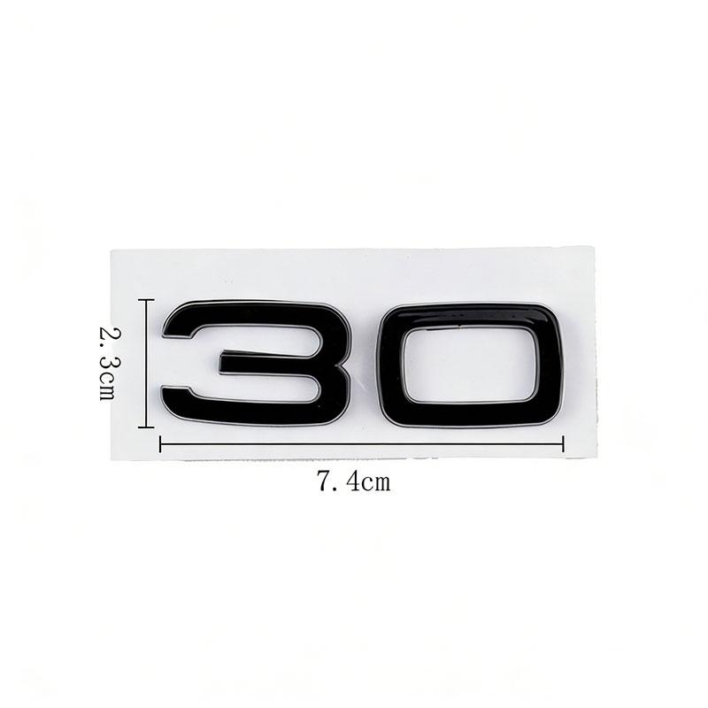 30 35 40 45 50 55 rear trunk displacement number mark car stickers for 136a A4L A5 Q357 A8L refit labels fender side digitala136