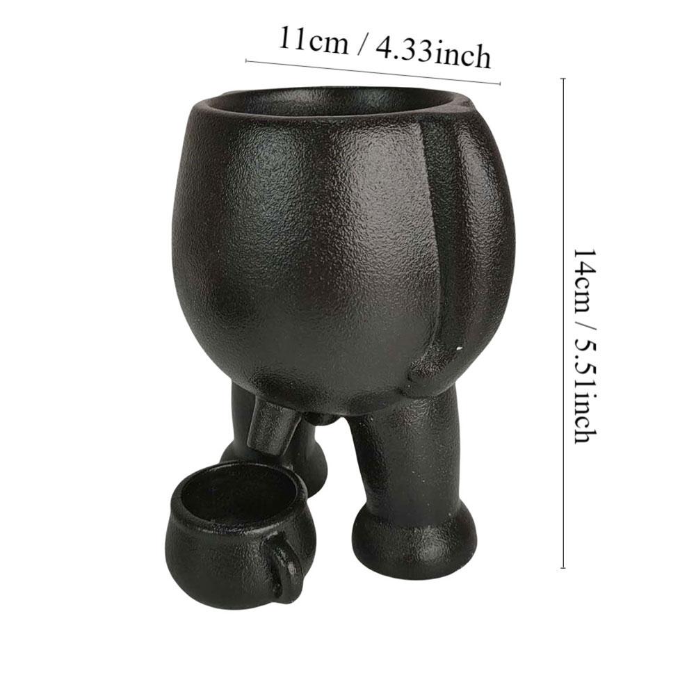 Peeing Plant Pot with Drainage Hole Novelty Peeing Planter Pot Succulent Pot for Indoor Outdoor Plants Gift for Friends & Family