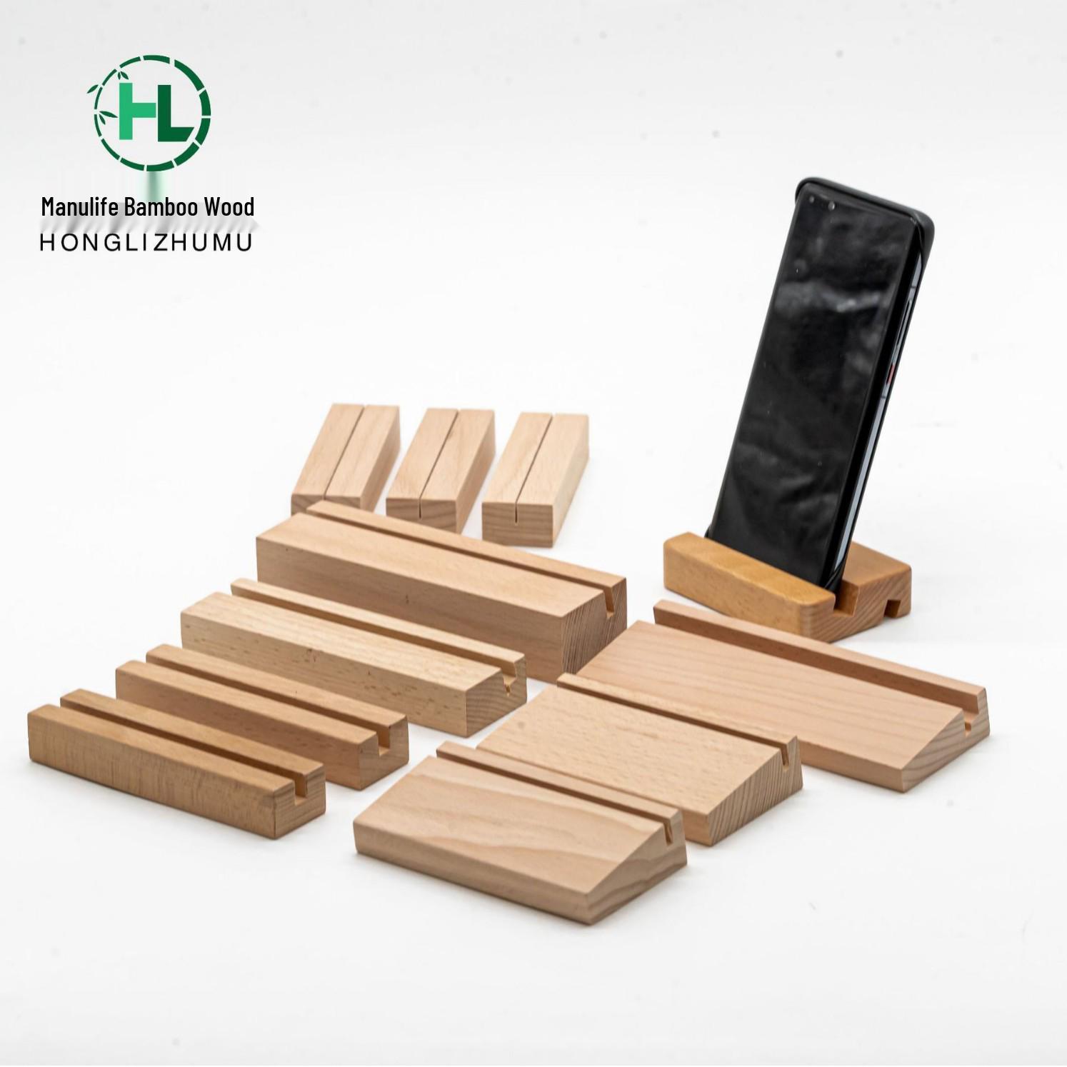 

Acrylic Table Card Holder - Solid Wood Base for Price Tags, Drink Orders, or Desktop Displays. 888
