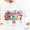 2026 Wooden Christmas Tree Ornament: English Letter Creative Decoration