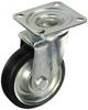 OH Press Caster, Swivel Rubber Wheel, 130mm, OHJ130