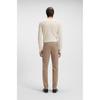 BOSS Slim Fit Cotton Blend Pants Open Beige