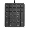 Wired USB Numeric Keyboard, 10 Million-Click Durability, Slim, Independent Keys, Black