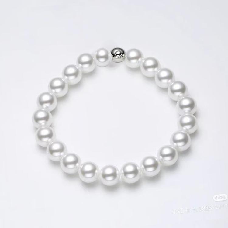 Fashionable Natural Freshwater Pearl Ring Charming Bead Jewelry Gift Mini Pearl Ring Elastic Thread 925 Silver Rhodium Plated