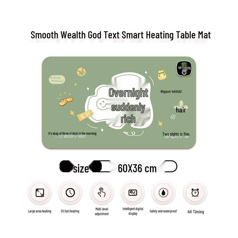 Ekstra Büyük Isıtmalı Mouse Pad & Masa Matı - Sıcak Ofis Masaüstü El Isıtıcısı