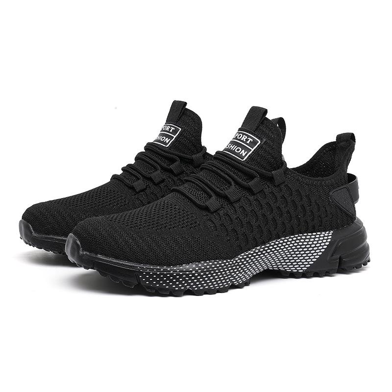 Men s 2025 Summer-Autumn Breathable Flyknit Mesh Casual Running Shoes 38