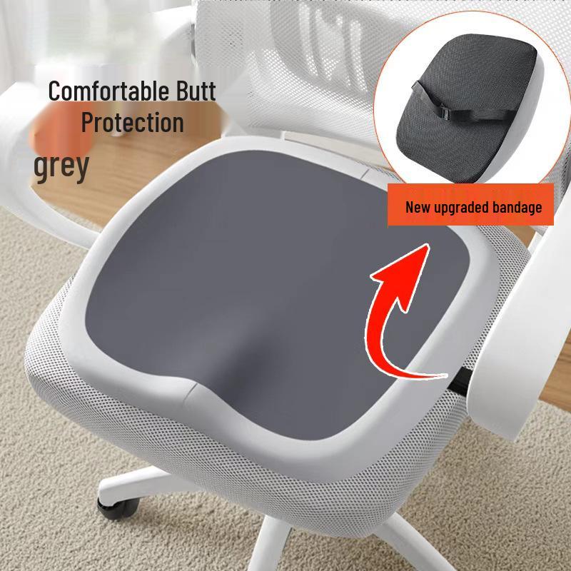 Ergonomic Memory Foam Seat & Lumbar Support Cushion for Office Chair