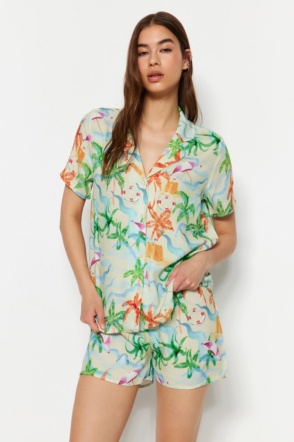 

Пижамный комплект - Многоцветный - Цветочный