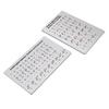 2pcs Braille English Alphabet Numbers and Punctuation Board with Sturdy Raised Dots Braille Learning Tool for Braille