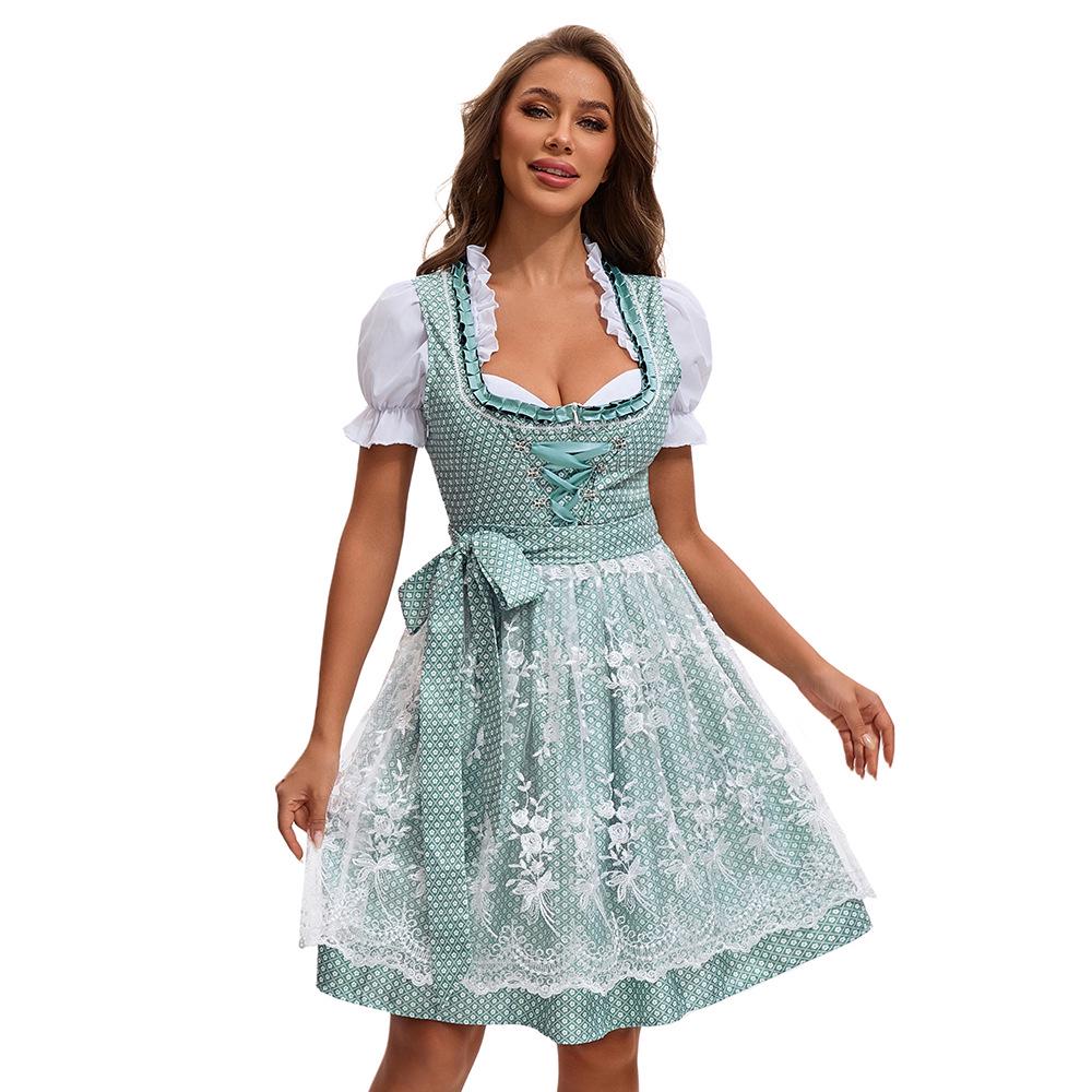 Oktoberfest Dames Bierjurk - Duits München Print Kostuum voor Podiumoptreden