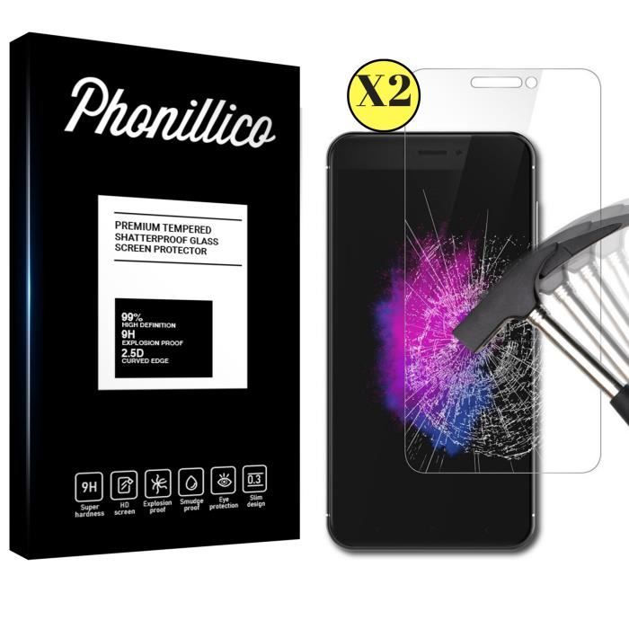 Film Vitre Protection Ecran - Phonillico® - Xiaomi REDMI 4X - Pack de 2 - Verre Trempé - Résistant aux Rayures